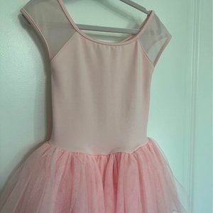Bloch Pink Leotard with attached tutu, size 4-6